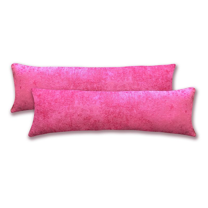 17956084 Velvet Body Pillow Cover 2-Pack Set, Pink sku 17956084