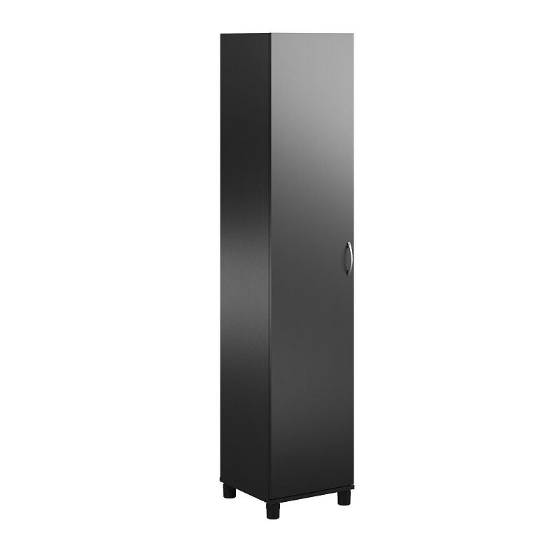 SystemBuild Lonn Utility Storage Cabinet, Black