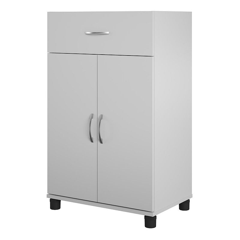 SystemBuild Lonn 1-Drawer Base Storage Cabinet Floor Decor, Grey