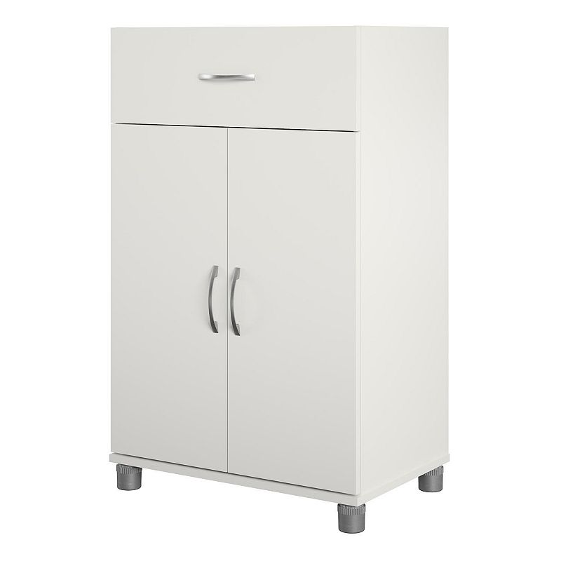 SystemBuild Lonn 1-Drawer Base Storage Cabinet Floor Decor, White