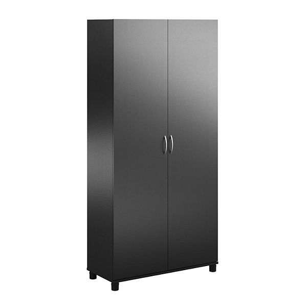 SystemBuild Lonn Large Utility Storage Cabinet - Black