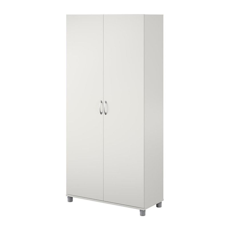SystemBuild Lonn Large Utility Storage Cabinet, White