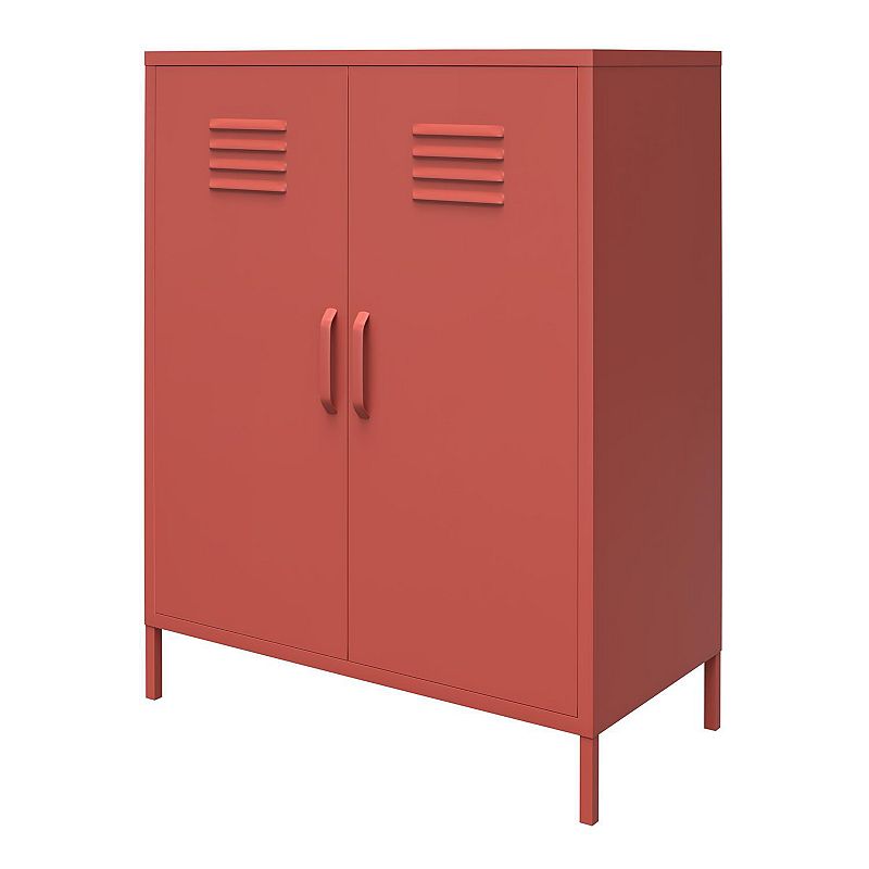 UPC 026737000571 product image for SystemBuild Bonanza 2-Door Metal Locker Storage Cabinet, Red | upcitemdb.com