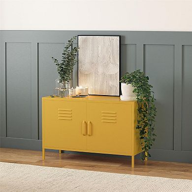 SystemBuild Bonanza 2-Door Long Locker Accent Cabinet Floor Decor