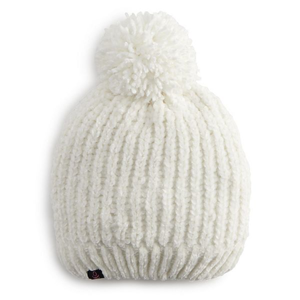 Women's Cuddl Duds® Chenille Knit Beanie with Pom