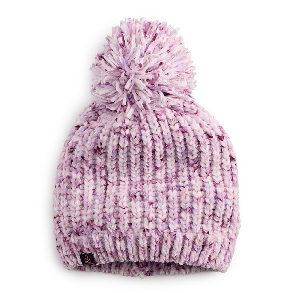 Women's Cuddl Duds® Chenille Knit Beanie with Pom