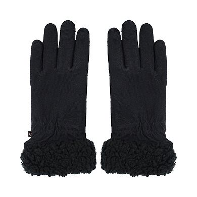 Women's Cuddl Duds® Soft Knit Gloves with Sherpa Cuff