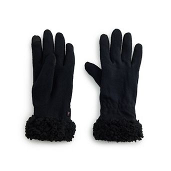Women's Cuddl Duds® Soft Knit Gloves with Sherpa Cuff