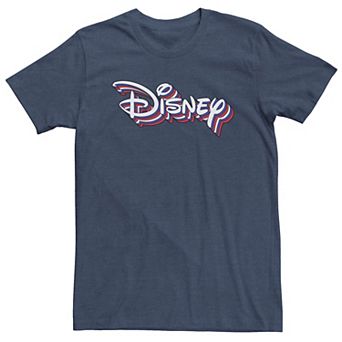Big & Tall Disney Rainbow 3D Logo Tee