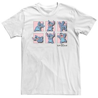 Big & Tall Disney Lilo & Stitch Poses Of Stitch Panels Tee