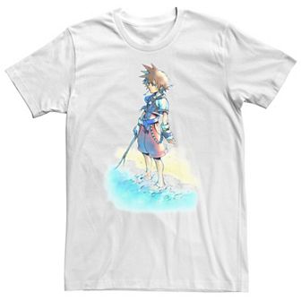 Big & Tall Disney Kingdom Hearts Sora Beach Sketch Tee