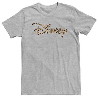 Disney Big & Tall Logo Leopard Fill Tee