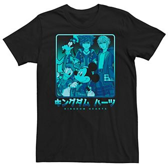 Big & Tall Disney Kingdom Hearts Group Shot Kanji Tee