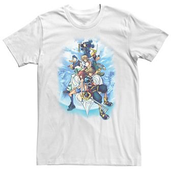Big & Tall Disney Kingdom Hearts 2 Group Shot Sketch Tee