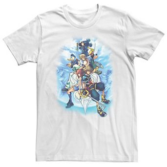 Big & Tall Disney Kingdom Hearts 2 Group Shot Sketch Tee