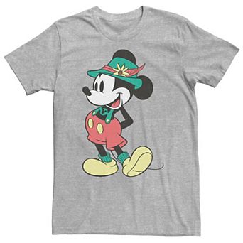 Big & Tall Disney Mickey Mouse Happy Lederhosen Portrait Tee