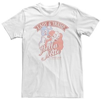 Big & Tall Disney Lady & The Tramp Bella Notte Portrait Tee