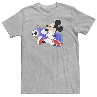 Big & Tall Disney Mickey Mouse Croatia Soccer Uniform Portrait Tee