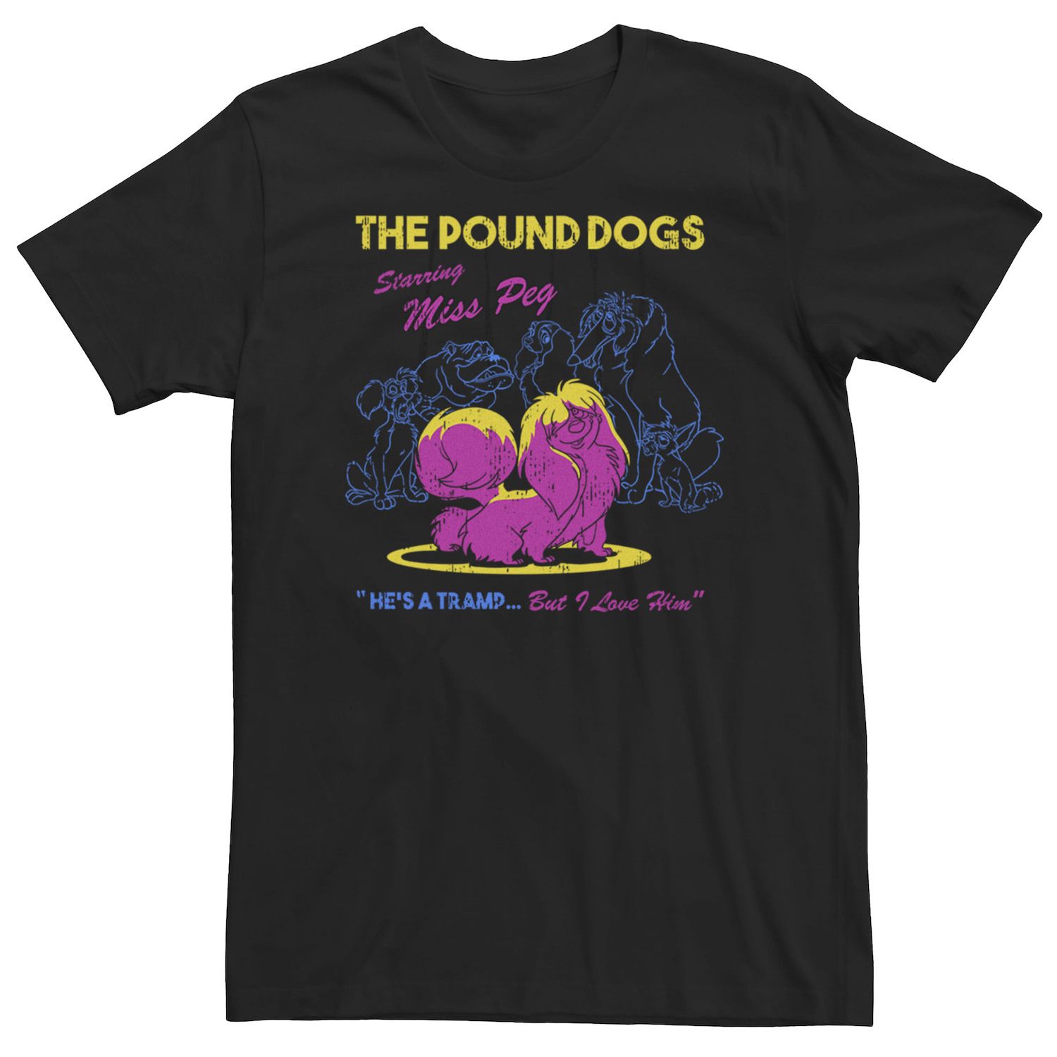Image for Disney Big & Tall Lady & The Tramp The Pound Dogs Starring Miss Peg Tee at Kohl's.