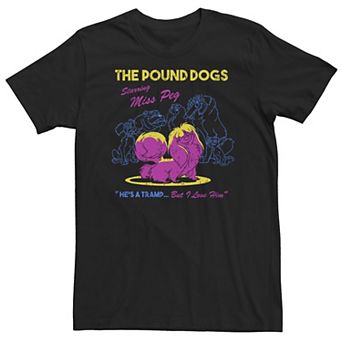 Big & Tall Disney Lady & The Tramp The Pound Dogs Starring Miss Peg Tee