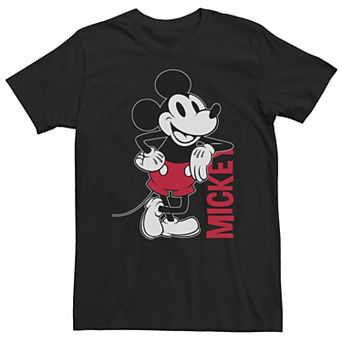 Big & Tall Disney Mickey Mouse Vintage Mickey Outline Tee