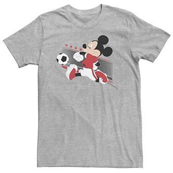 Big & Tall Disney Mickey Mouse Denmark Soccer Uniform Portrait Tee