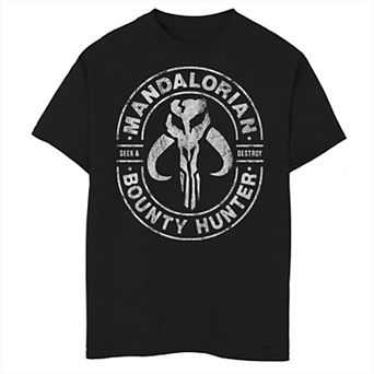 Boys 6-20 Star Wars The Mandalorian Bounty Hunter Stamp Graphic Tee