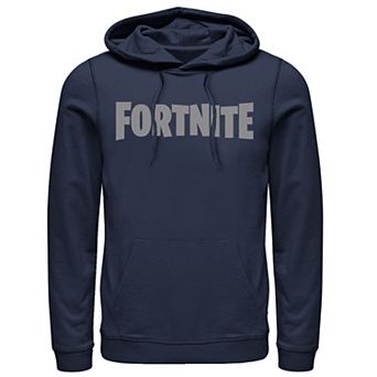 Men's Fortnite Greyscale Simple Logo Hoodie