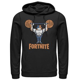Men's Fortnite Meowscles Yarn Work Out Logo Hoodie