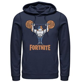 Men's Fortnite Meowscles Yarn Work Out Logo Hoodie