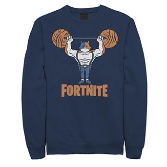 Men's Fortnite Meowscles Yarn Work Out Logo Sweatshirt