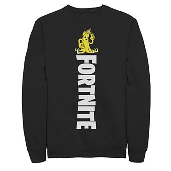 Men's Fortnite Peely Peace Sign Portrait Sweatshirt