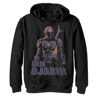 Boys 8-20 Star Wars The Mandalorian Din Djarin Portrait Graphic Hoodie