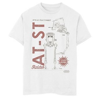 Boys 8-20 Star Wars The Mandalorian AT-ST Action Figure Graphic Tee