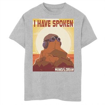 Boys 6-20 Star Wars The Mandalorian I Have Spoken Poster Graphic Tee