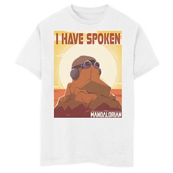 Boys 6-20 Star Wars The Mandalorian I Have Spoken Poster Graphic Tee