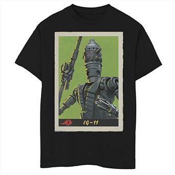 Boys 8-20 Star Wars The Mandalorian IG-11 Droid Card Graphic Tee