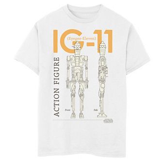 Boys 8-20 Star Wars The Mandalorian IG-11 Action Figure Graphic Tee