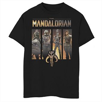 Boys 6-20 Star Wars The Mandalorian Character Panel Graphic Tee