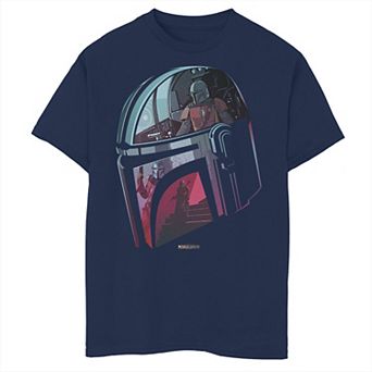 Boys 6-20 Star Wars The Mandalorian Helmet Reflection Graphic Tee