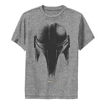 Boys 8-20 Star Wars The Mandalorian Metallic Helmet Performance Graphic Tee