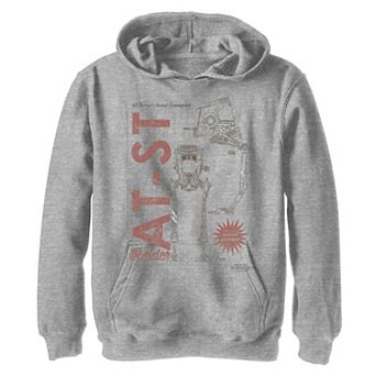 Boys 8-20 Star Wars The Mandalorian AT-ST Action Figure Graphic Hoodie