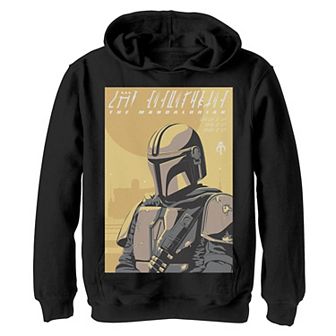 Boys 8-20 Star Wars The Mandalorian Bounty Hunter Portrait Graphic Hoodie