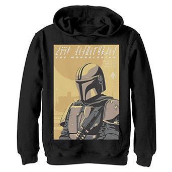 Boys 8-20 Star Wars The Mandalorian Bounty Hunter Portrait Graphic Hoodie
