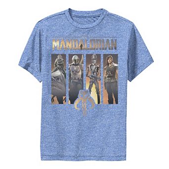 Boys 8-20 Star Wars The Mandalorian Character Panel Performance Graphic Tee