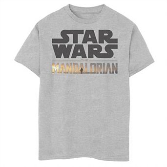 Boys 8-20 Star Wars The Mandalorian Show Logo Stack Graphic Tee