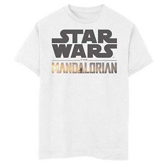 Boys 6-20 Star Wars The Mandalorian Show Logo Stack Graphic Tee