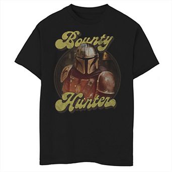 Boys 8-20 Star Wars The Mandalorian Retro Bounty Hunter Graphic Tee