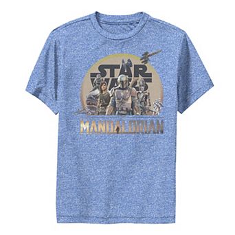 Boys 8-20 Star Wars The Mandalorian Character Collage Performance Graphic Tee
