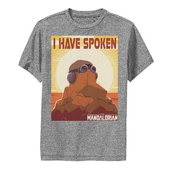 Boys 8-20 Star Wars The Mandalorian I Have Spoken Poster Performance Graphic Tee